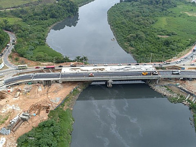 Trecho da nova ponte em Santana de Parnaíba é liberado