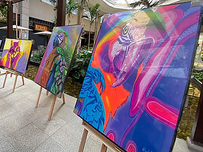 Alphaville recebe exposição de arte com obras em homenagem aos povos indígenas