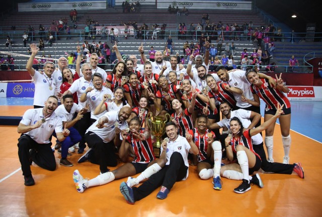 São Paulo F.C/Barueri conquista título inédito no Campeonato Paulista de vôlei
