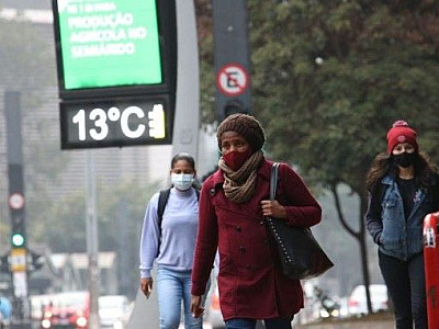 Nova frente fria trará pancadas de chuva ao longo da semana