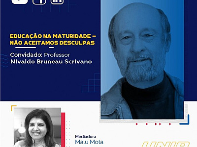 UNIP promove live sobre o curso Educação Continuada para a Maturidade