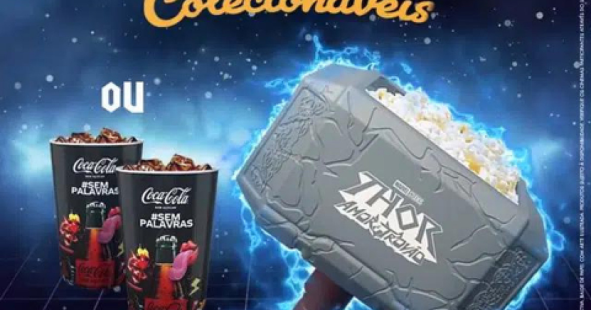 Cinemark anuncia balde de pipoca no formato de martelo do Thor
