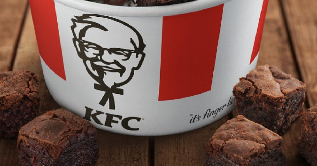 KFC aposta em sobremesa com brownie