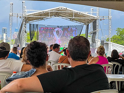 Com telão em LED de 50 metros, Parque Municipal terá Copa no Parque até o final do mundial