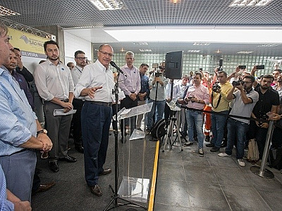 Alckmin faz prévia do tom que adotará na campanha eleitoral