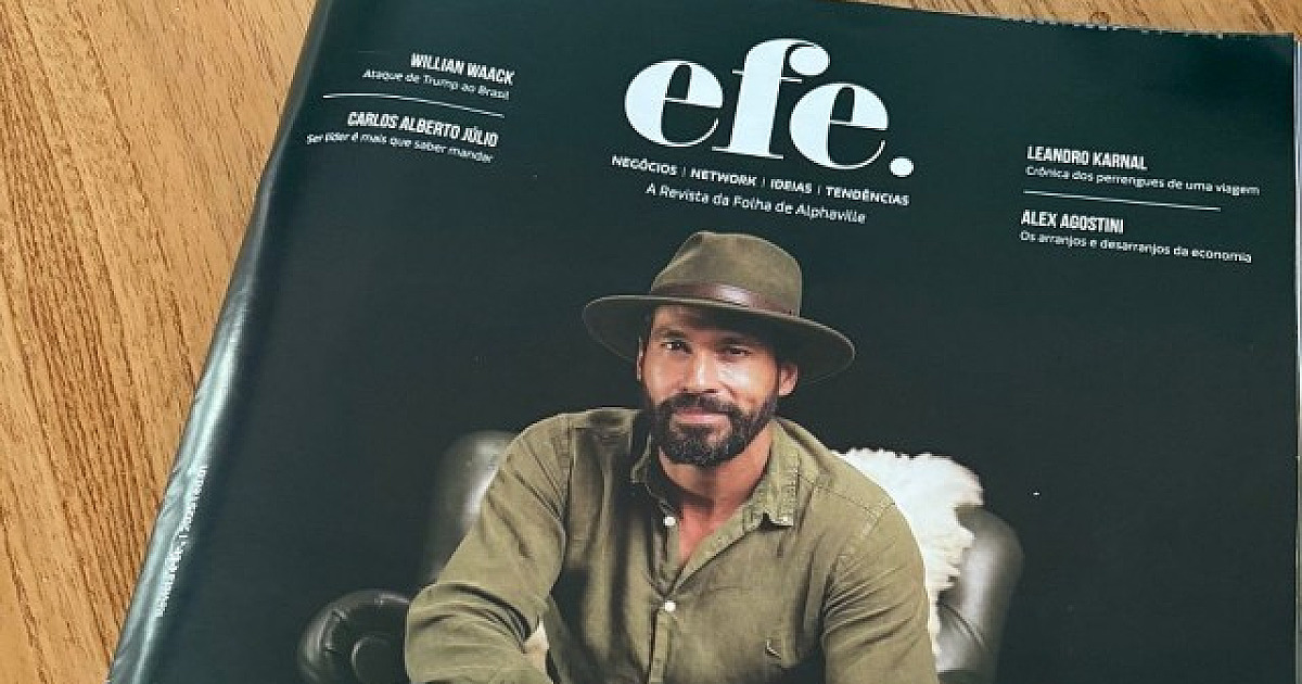Revista efe. é lançada para contar histórias de
negócios e pessoas que inspiram em Alphaville e reg