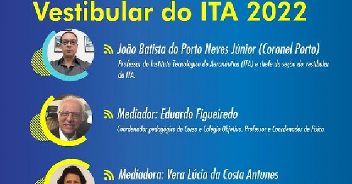 Objetivo promove live sobre o vestibular do ITA 2022
