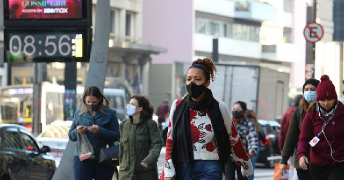 Frente fria deve derrubar a temperatura nos próximos dias