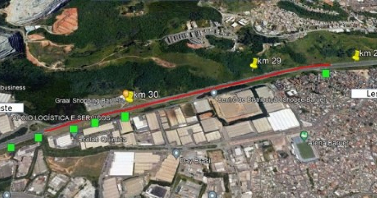 Para obra de extensão das marginais, CCR ViaOeste fará alteração em faixa na Castello Branco em Baru