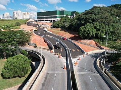 Obra de ligação da Rua Café do Ponto à ponte em Alphaville termina em 15 dias