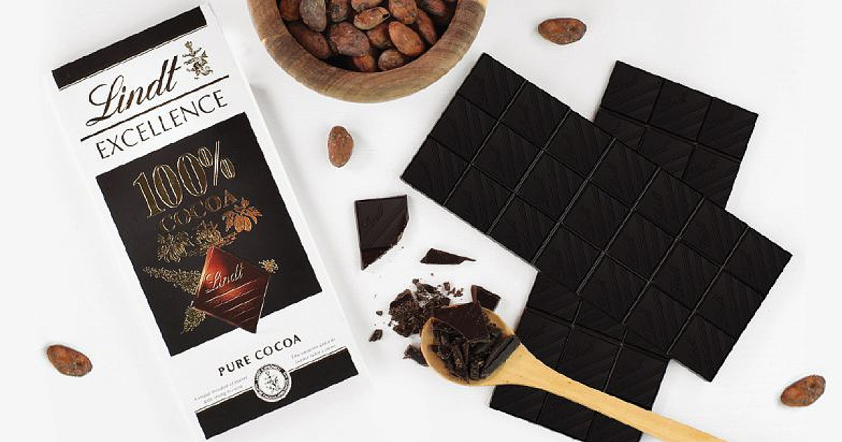 Lindt lança linha de chocolates 100% cacau