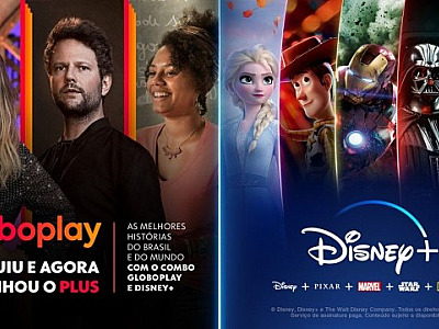 Globoplay e Disney+ anunciam parceria e combo inédito de streaming