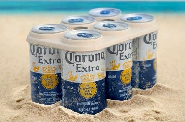 Projeto da Corona troca embalagens plásticas por latinhas que se encaixam