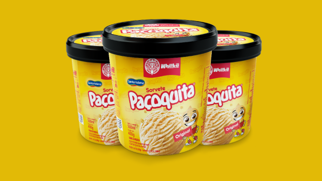 Paçoquita lança versão de sorvete em massa