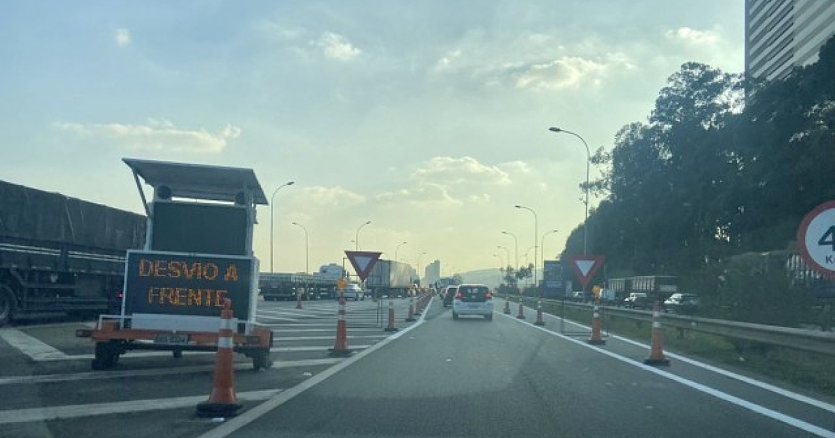 CCR ViaOeste libera desvio provisório da pista marginal para a pista expressa da Rodovia Castello Br