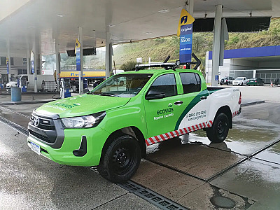 Hilux será usada para diversos serviços