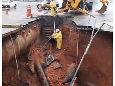 Sabesp finaliza conserto de adutora na Al. Araguaia; abastecimento de água deve ser normalizado aind