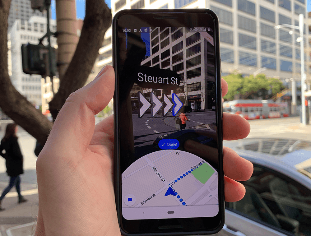 Google Maps lança navegação com realidade aumentada