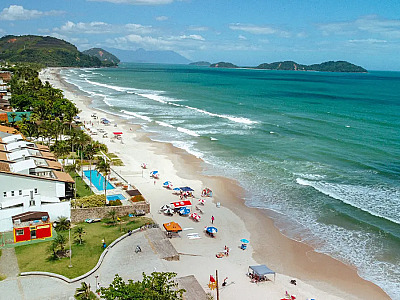 Praia de Juquehy é um dos maiores pontos turísticos de São Sebastião