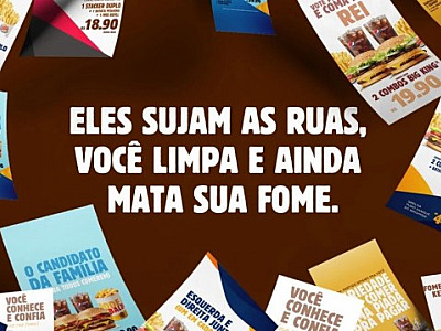Burger King vai trocar panfletos de candidatos por descontos neste domingo (15)