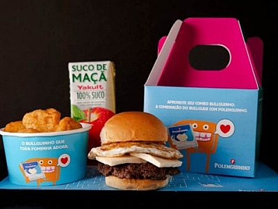 Com unidade em Alphaville, Bullguer aposta em parceria com a Polenguinho para menu kids