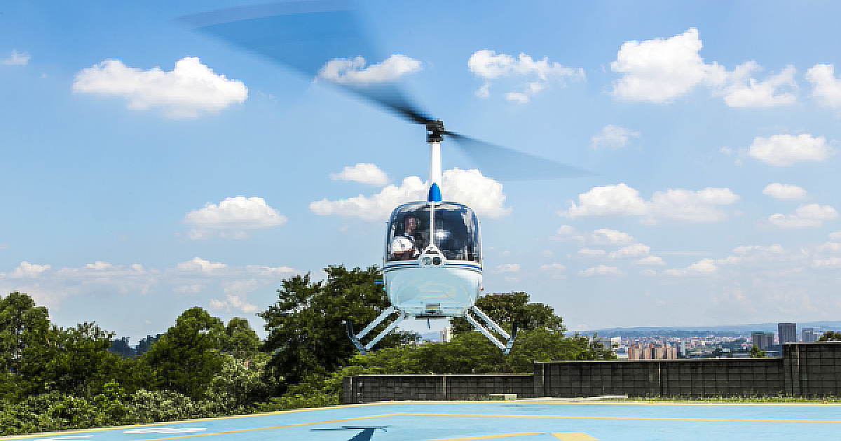 Serviço de Helicóptero oferecerá voos diários