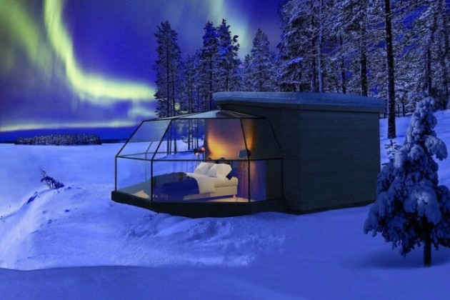 Hotel de vidro permite que hóspedes admirem a aurora boreal da melhor maneira possível