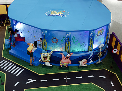 A Arena Nick está instalada na Praça de Eventos do Shopping Tamboré, próxima ao Rei do Mate