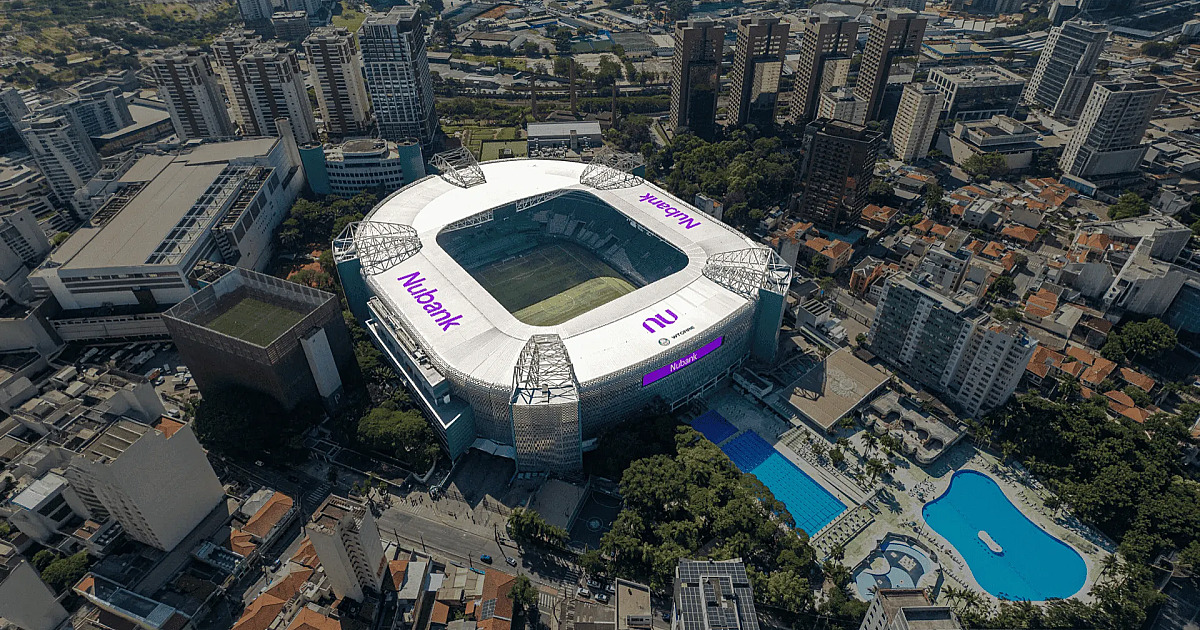 Estádio do Palmeiras terá novo nome após acordo com Nubank