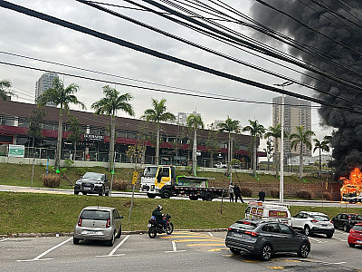 A causa do incêndio ainda está sendo apurada