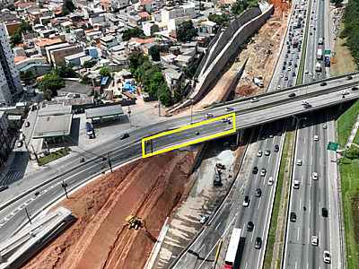 A intervenção é necessária para a instalação das juntas de dilatação no viaduto recém-construído