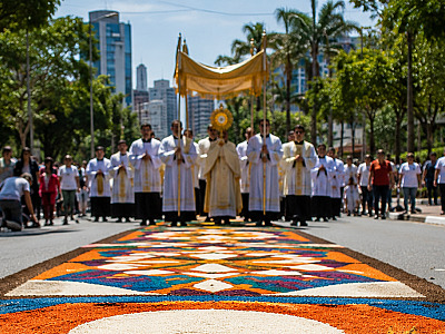 Corpus Christi é uma solenidade que homenageia o mistério da Eucaristia