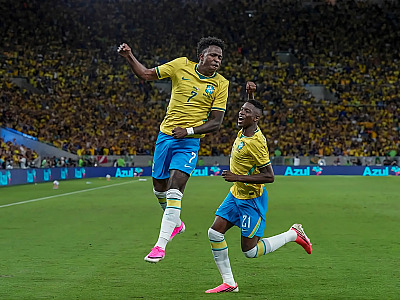 Brasil abriu o placar logo aos 59 segundos de jogo