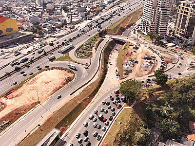ViaOeste liberará um novo trecho conhecido como Marginal Leste, uma via rebaixada que conectará a remodelada Praça das Bandeiras ao bairro Bethaville