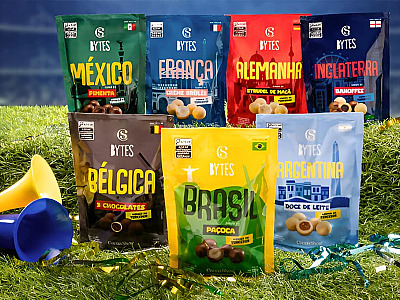 Marca lançou também uma versão especial em parceria com a CBF: o Bytes Pipoca Drageada