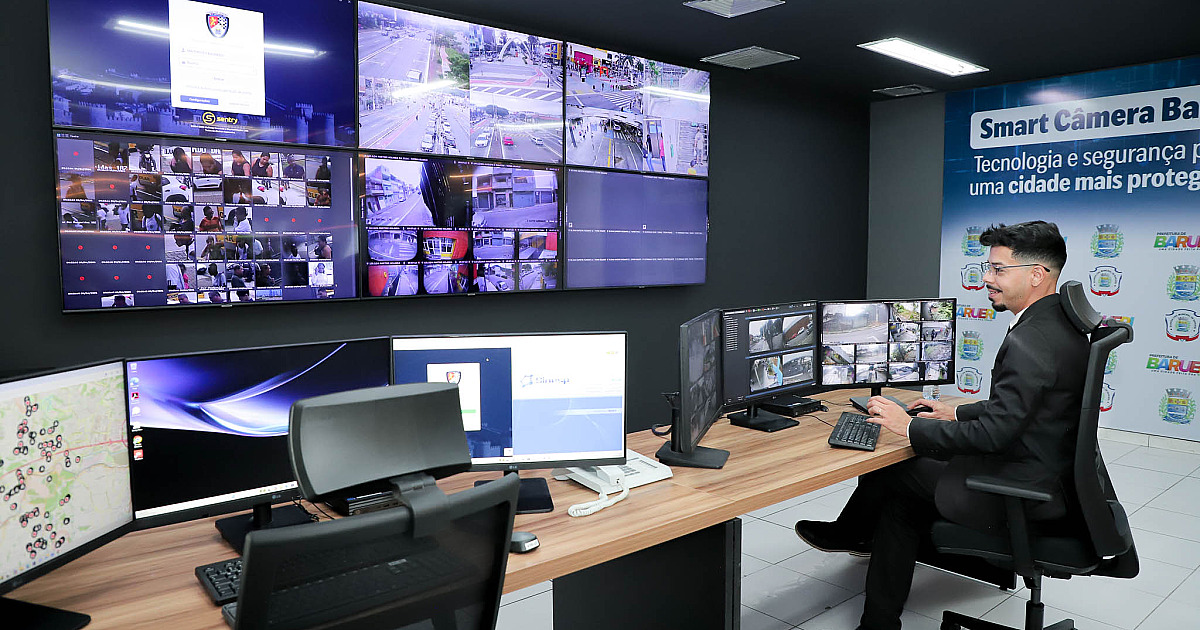 Barueri planeja ultrapassar 1.500 câmeras de monitoramento até 2027
