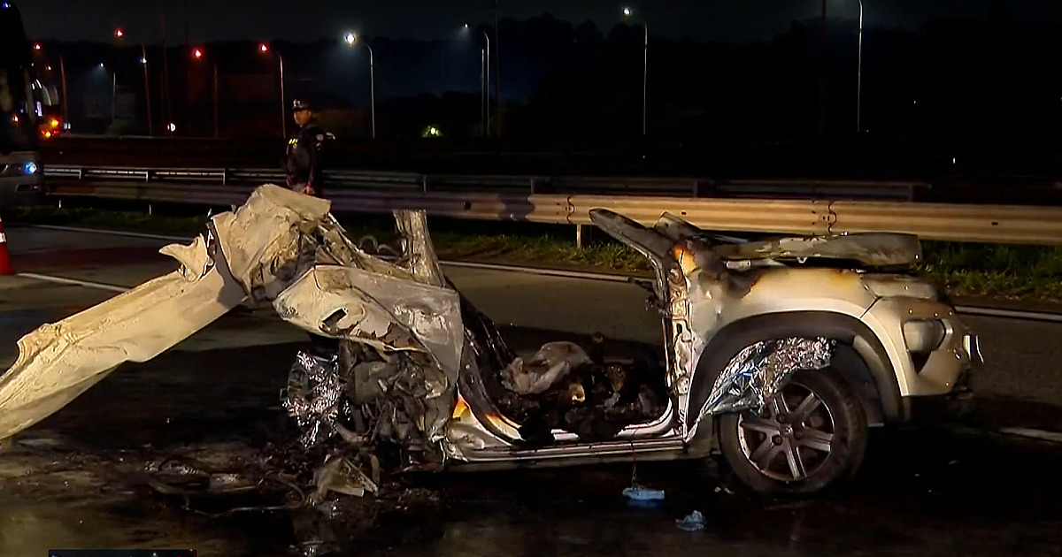 Três pessoas morrem após carro explodir em acidente na Castello Branco, em Osasco