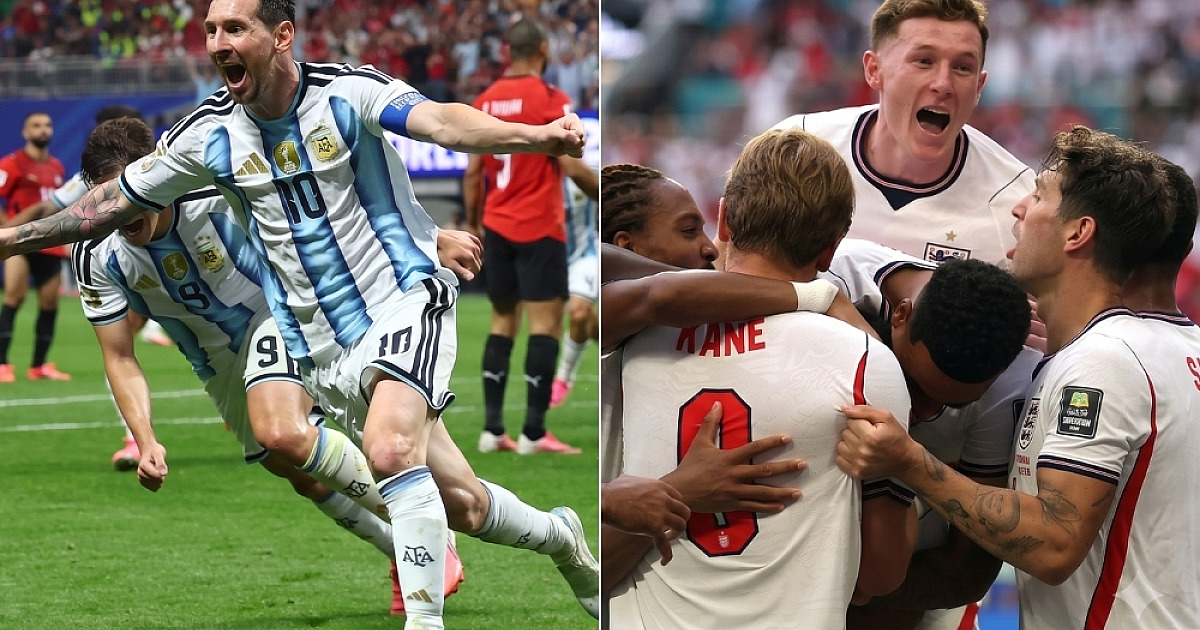 Inglaterra e Argentina têm duelo histórico por vaga na final da Copa nesta quarta (15)
