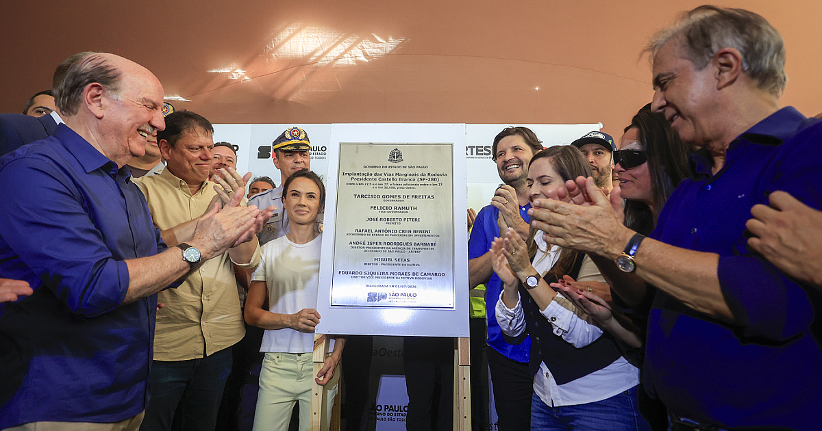 Governo de SP entrega obras na Castello Branco com remodelação de trevos em Barueri