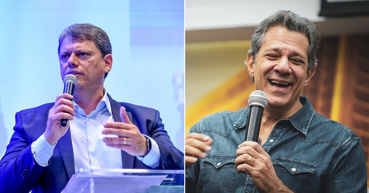 Tarcísio lidera contra Haddad em cenários de 1º e 2º turnos em SP, aponta Genial/Quaest