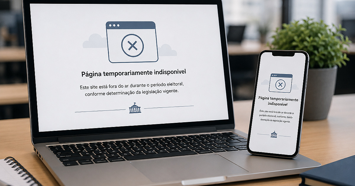 Sites e redes oficiais de governos saem do ar durante período eleitoral