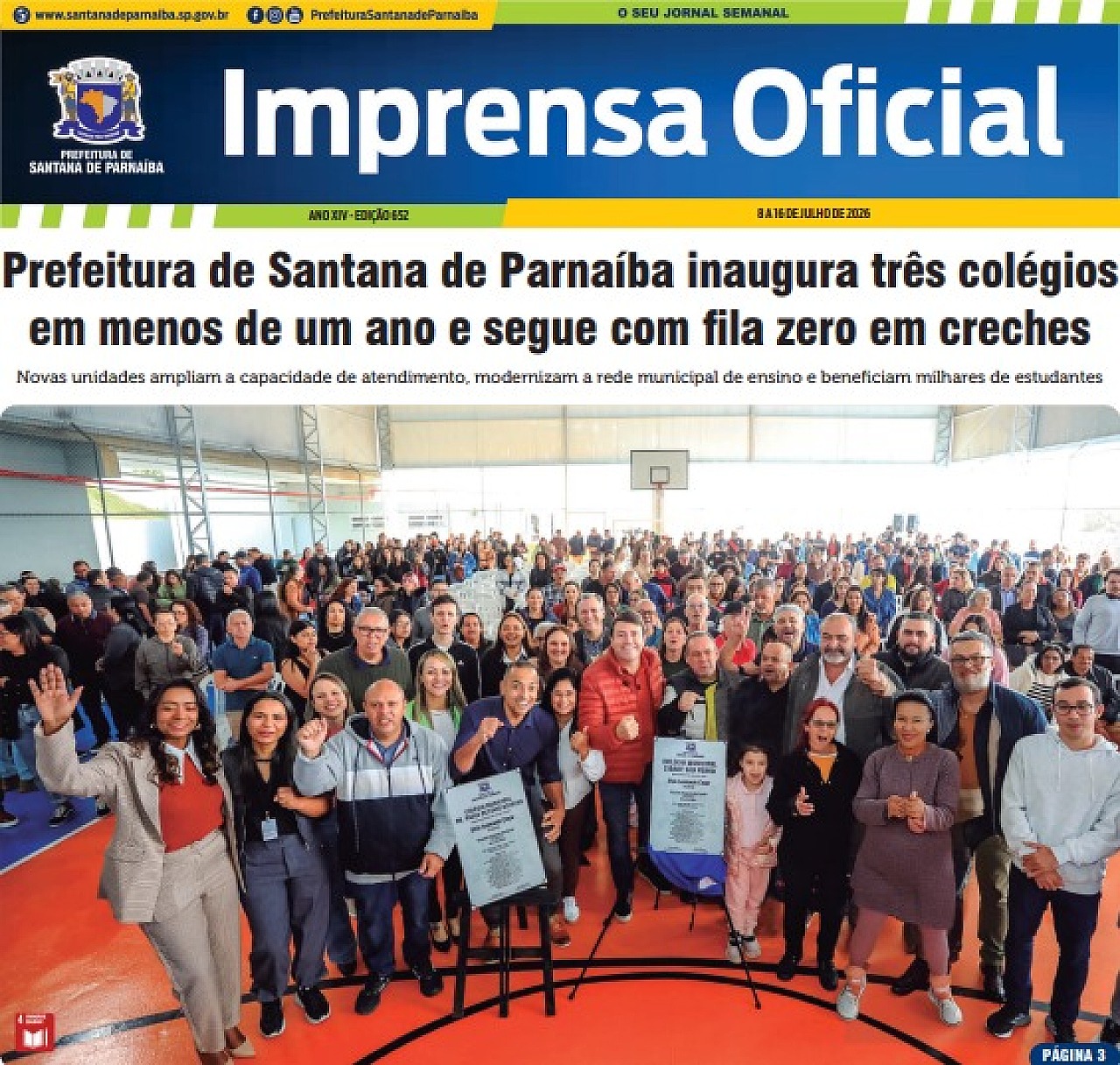 Foto de vereadores ‘some’ do Diário Oficial de Santana de Parnaíba e gera questionamento