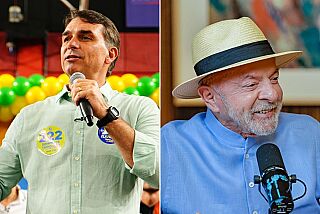Pesquisa: Flávio Bolsonaro e Lula seguem como mais rejeitados