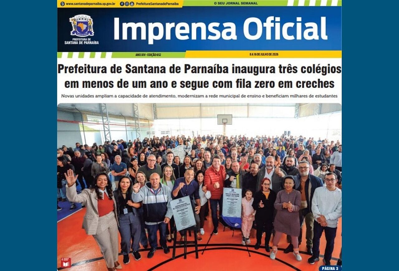 Foto de vereadores ‘some’ do Diário Oficial de Santana de Parnaíba e gera questionamento