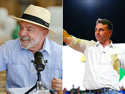 Lula lidera 1º e 2º turnos contra Flávio Bolsonaro, aponta Pesquisa Genial/Quaest