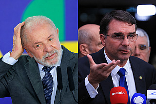 Na pesquisa BTG/Nexus, Flávio Bolsonaro (50%) e Lula (48%) seguem como mais rejeitados