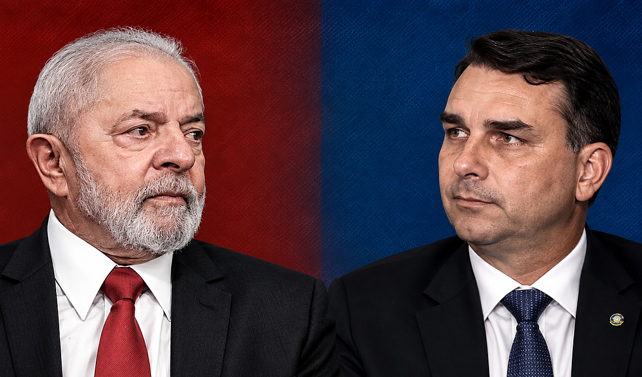 Atlas/Bloomberg: Lula tem 47,7% e Flávio Bolsonaro registra 47,4% no 2º turno