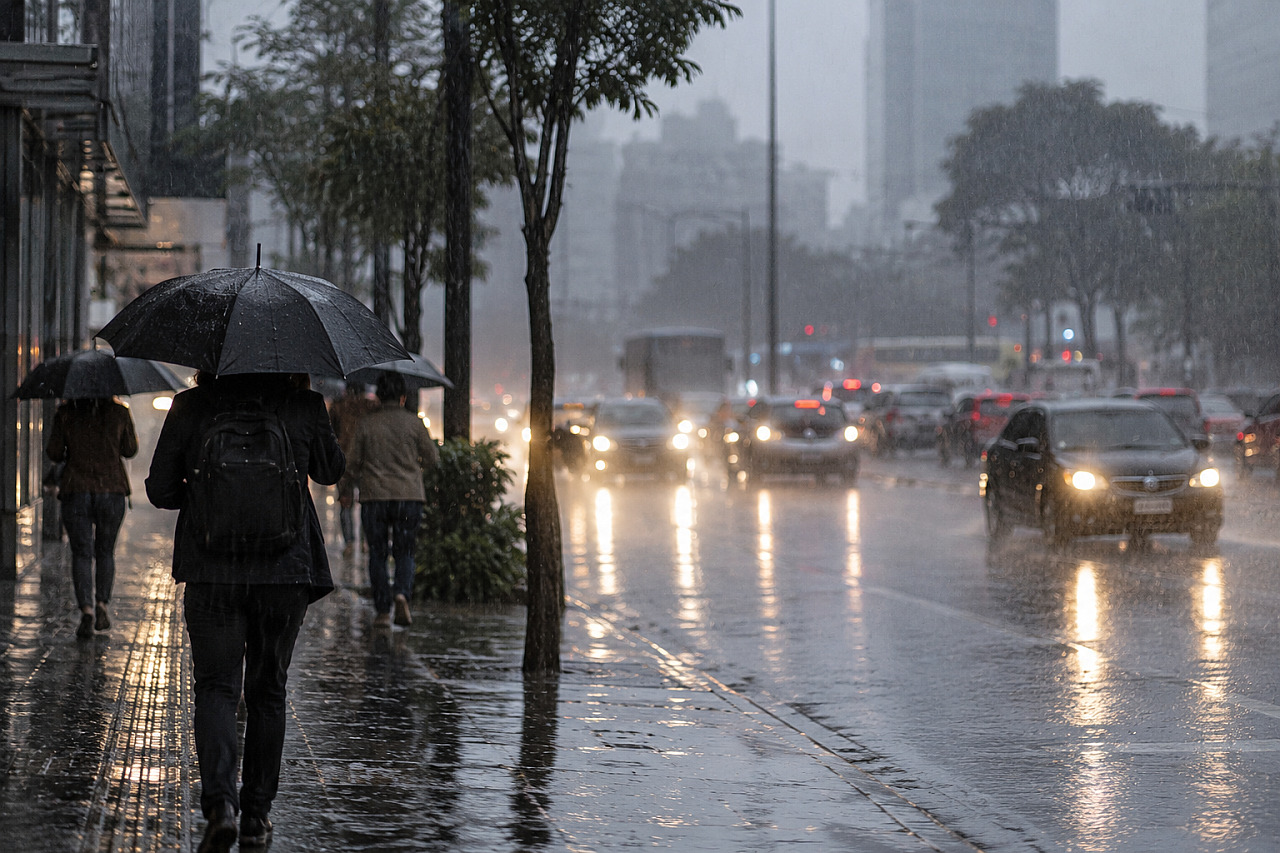 Região segue em alerta para chuva forte nesta segunda (14); veja previsão da semana