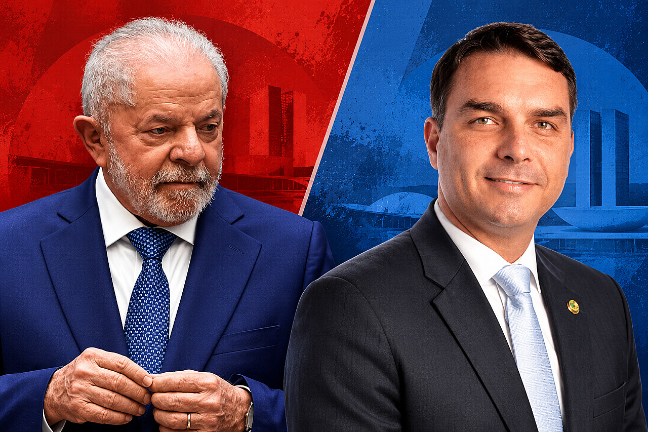 Atlas/Bloomberg: Flávio Bolsonaro tem 51,1% contra 45,7% de Lula no 2º turno